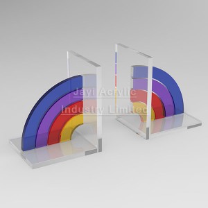 Rainbow Acrylic Bookends